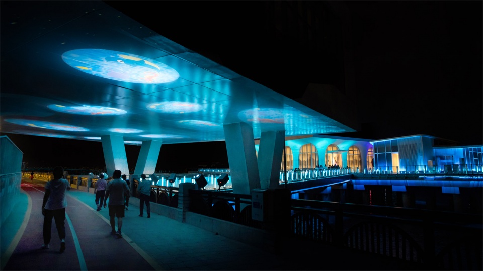 wenzhou 1 8km new bund ou river lighting wharf materplan by antistatics architecture