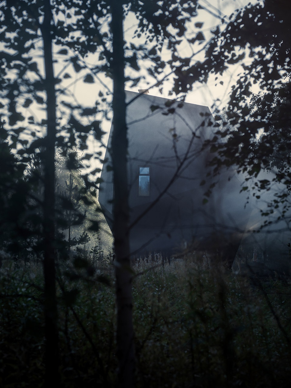 meteorite wood home finland by atelje sotamaa