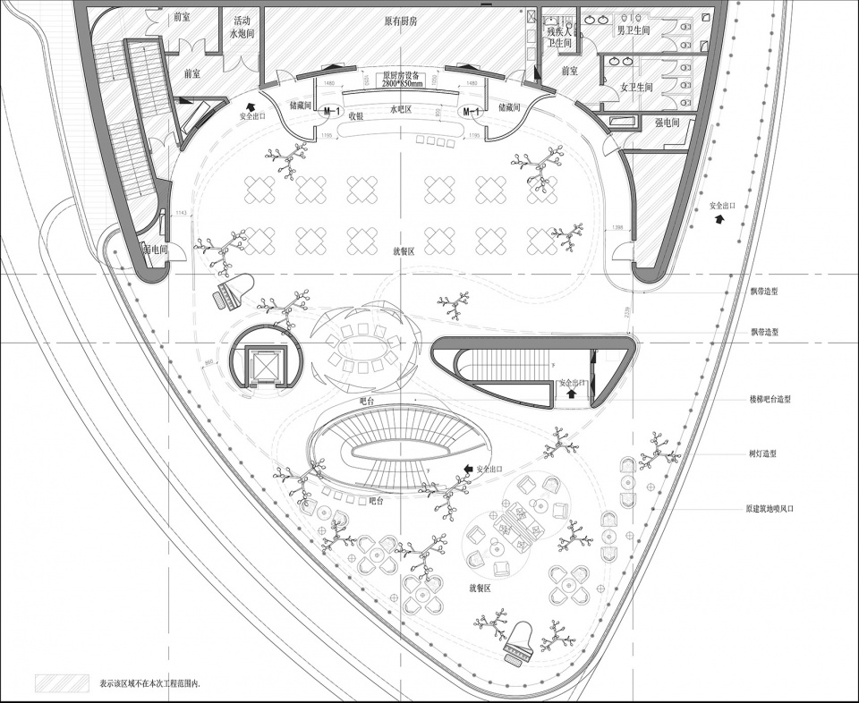 ncpa western cuisine national centre for the performing arts of china by golucci interior architects
