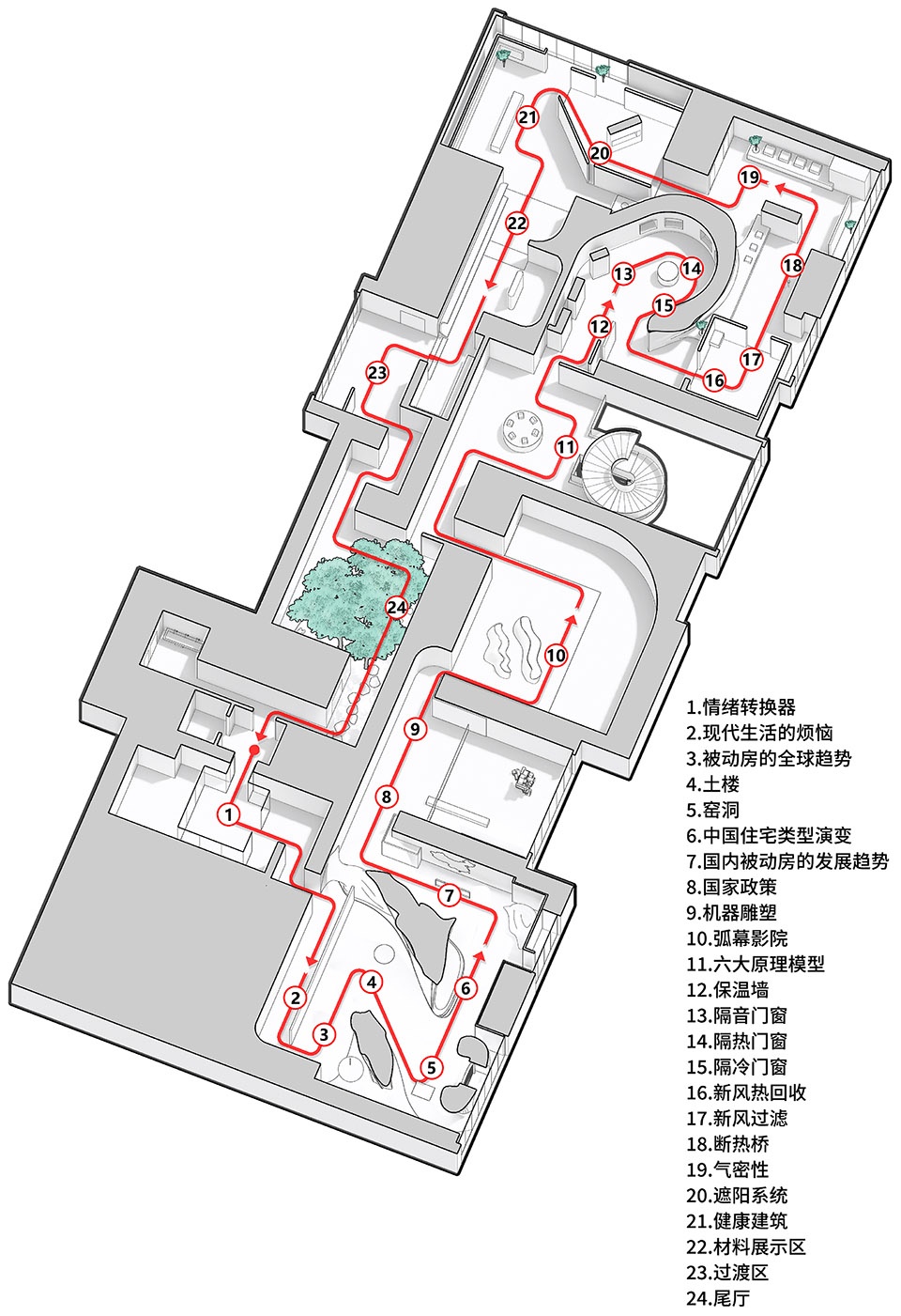 Experience Hall for Passive House TOWOdesign