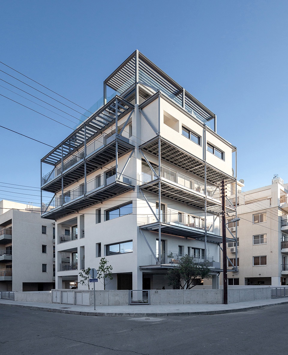 zio apartment block by alexis papadopoulos architectural practice