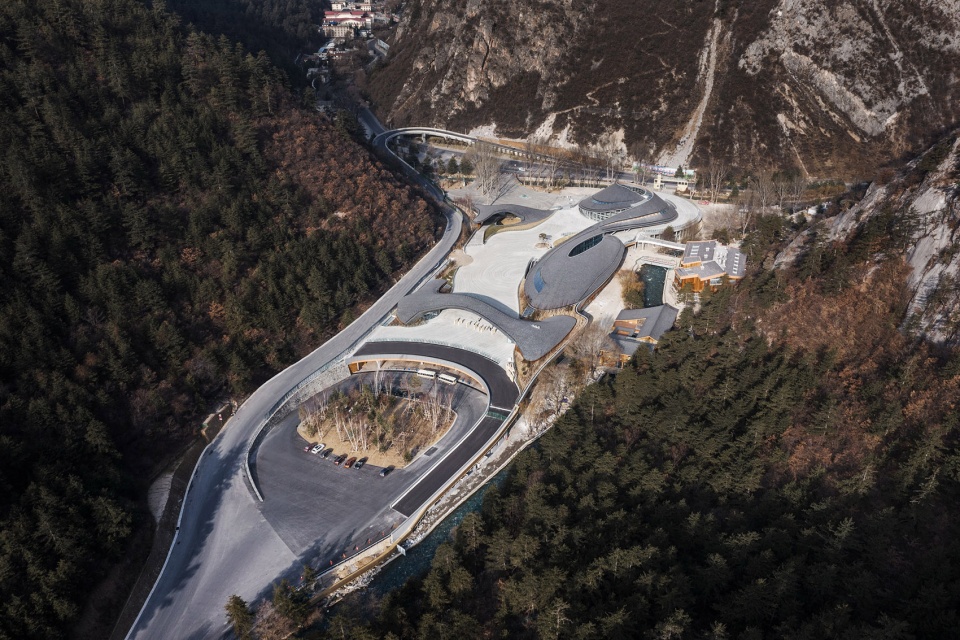 Visitor Center of Jiuzhai Valley National Park China by THAD