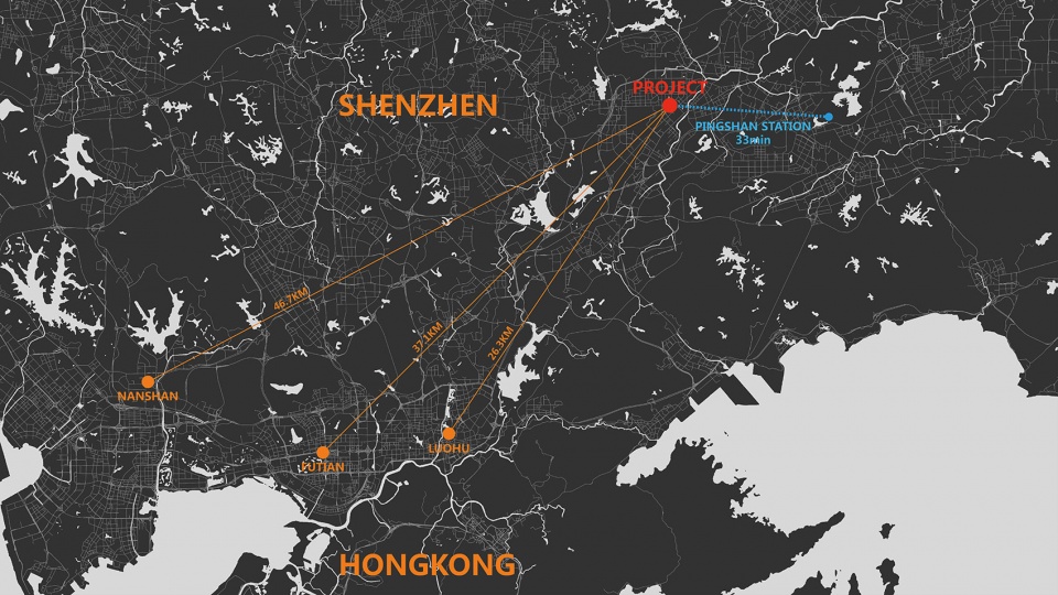 link city with nine dragon bridges longgang core area overpasses design china by fcha
