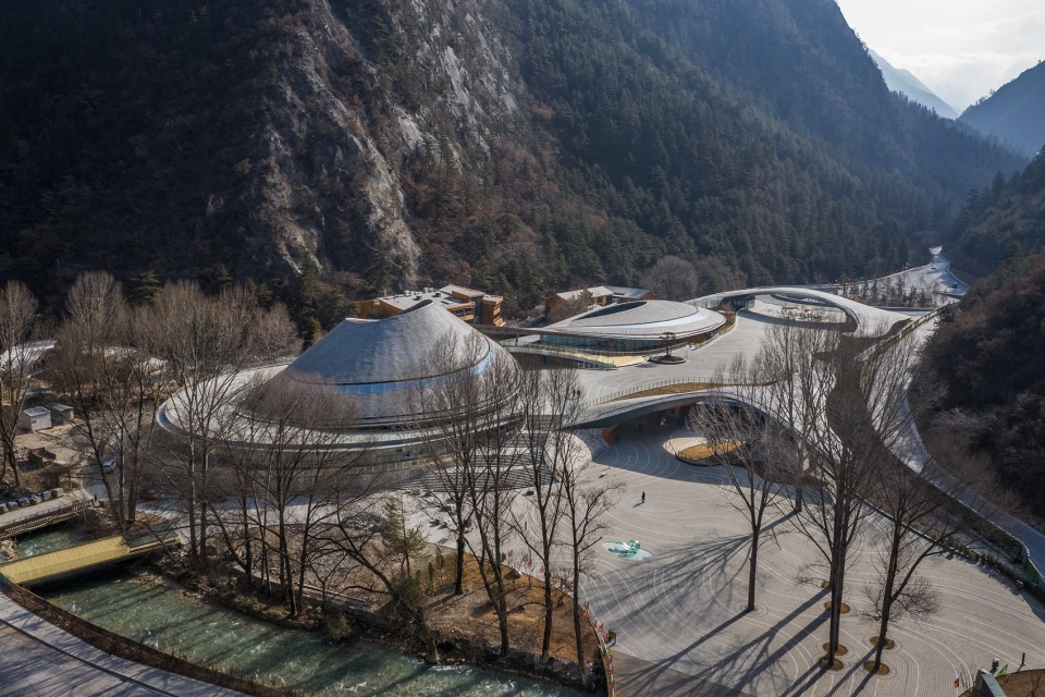 Visitor Center of Jiuzhai Valley National Park China by THAD