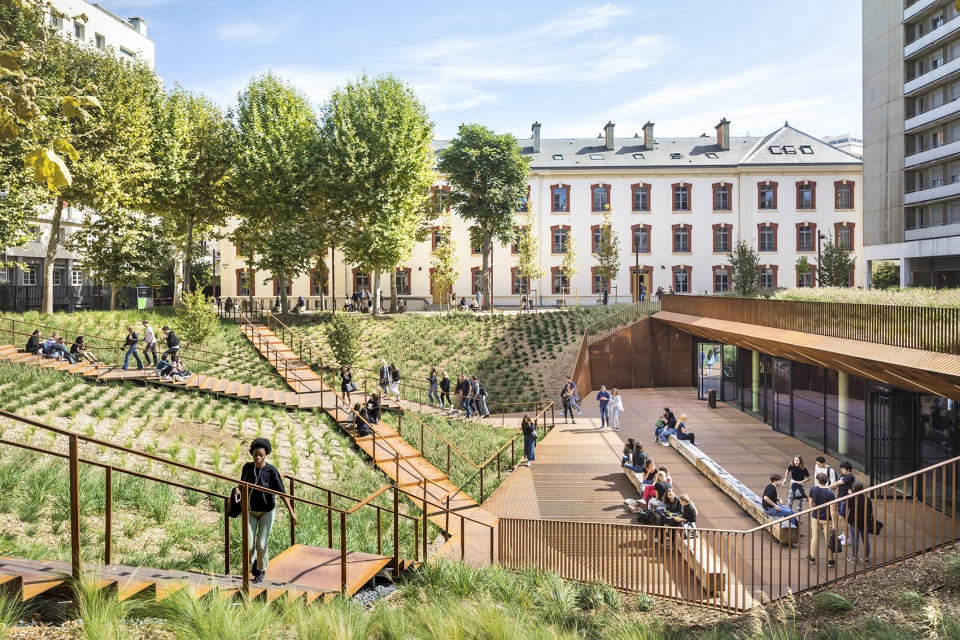 university of law paris i modernisation of the lourcine barracks by chartierdalix architects