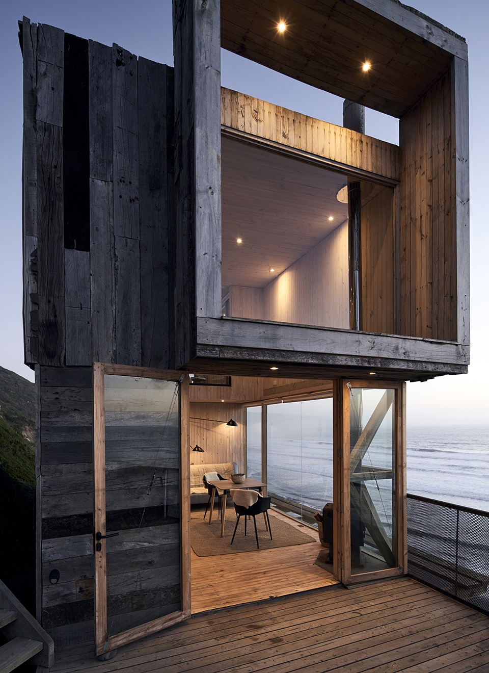 la loica and la tagua cabins by croxatto y opazo arquitectos