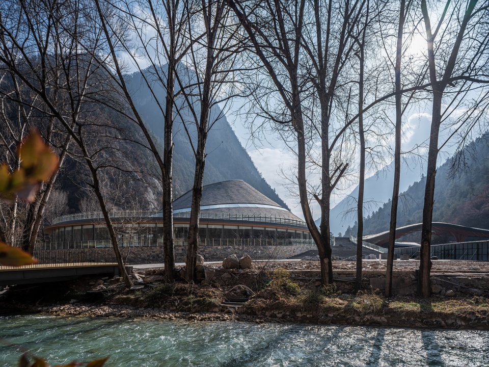 Visitor Center of Jiuzhai Valley National Park China by THAD
