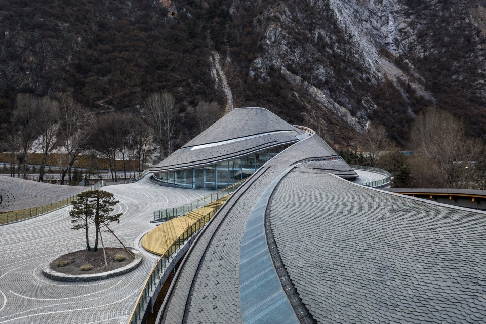 Visitor Center of Jiuzhai Valley National Park China by THAD