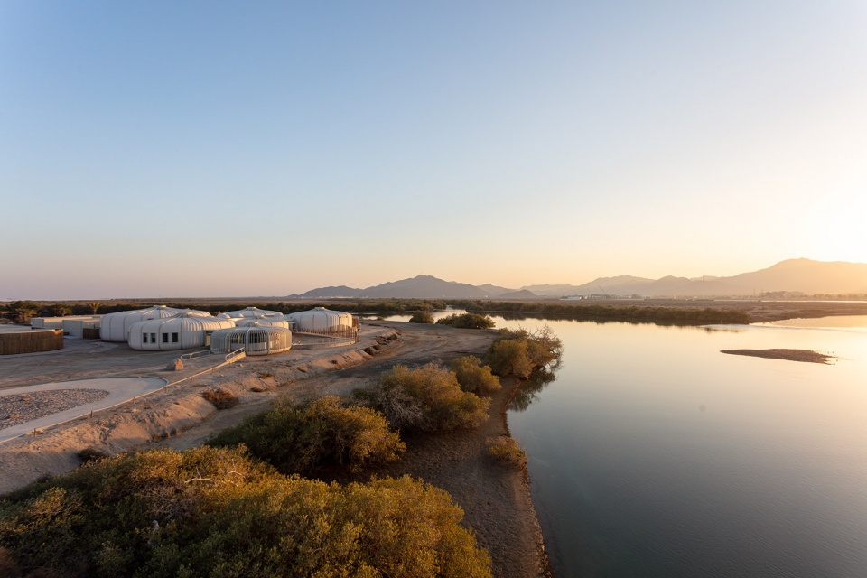 turtle sanctuary at kalba mangrove reserve by hopkins architects