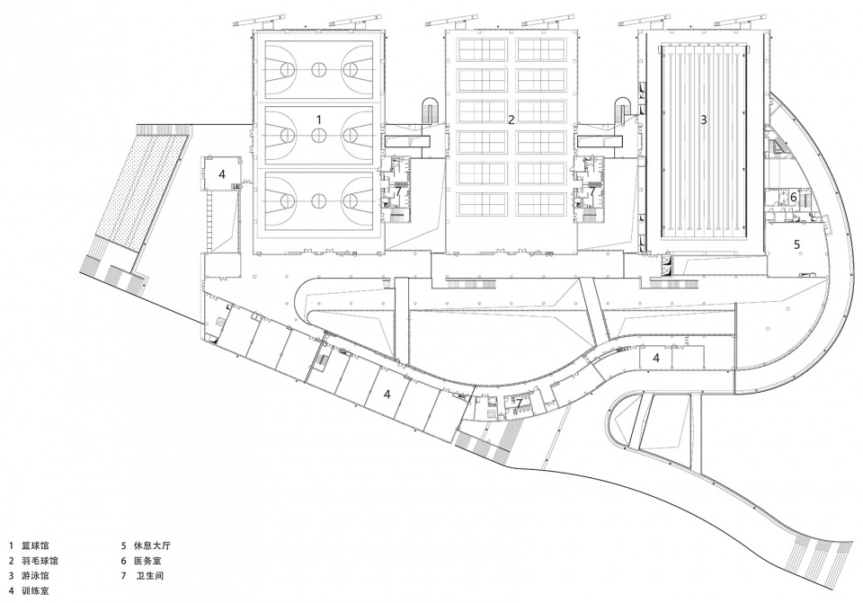 Sports Venues in Jinchang New City China by ARTS Group Co Ltd
