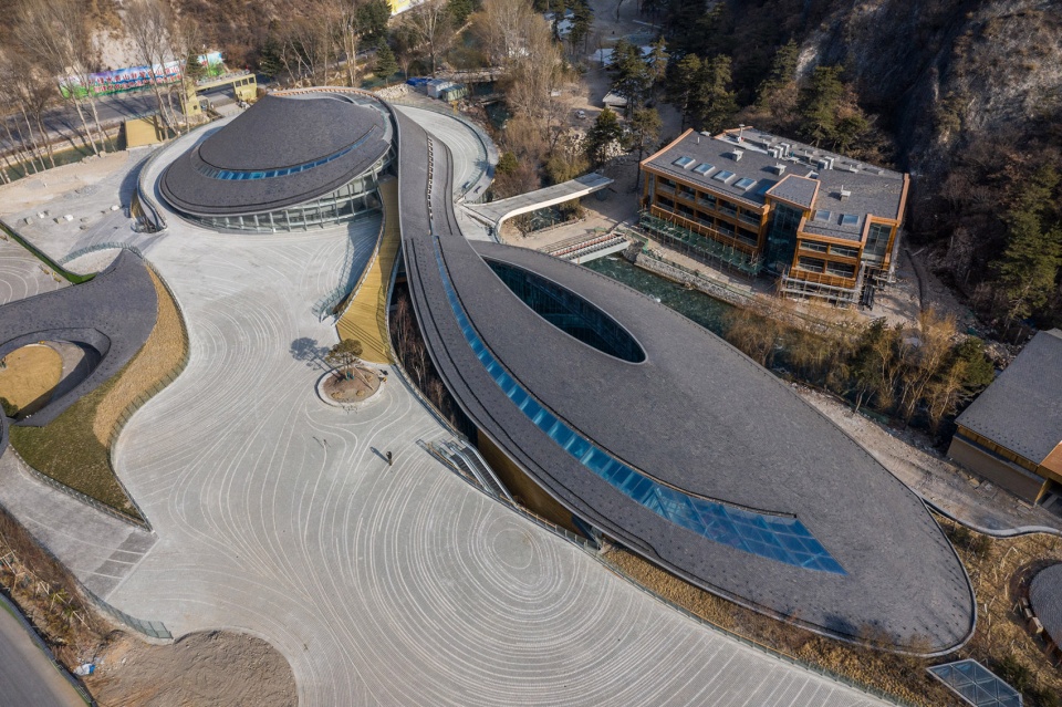 Visitor Center of Jiuzhai Valley National Park China by THAD