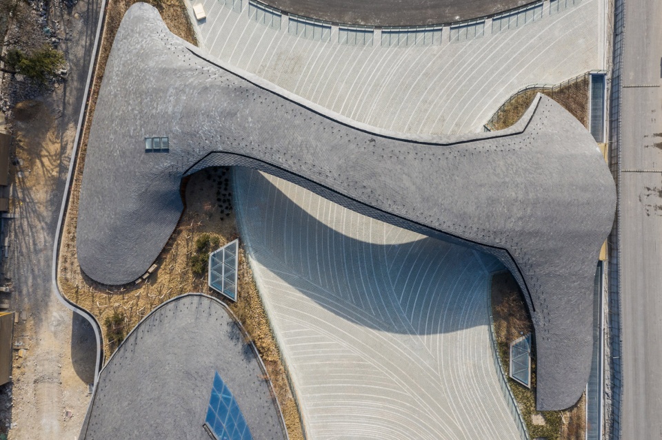 Visitor Center of Jiuzhai Valley National Park China by THAD