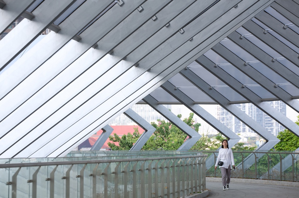 link city with nine dragon bridges longgang core area overpasses design china by fcha
