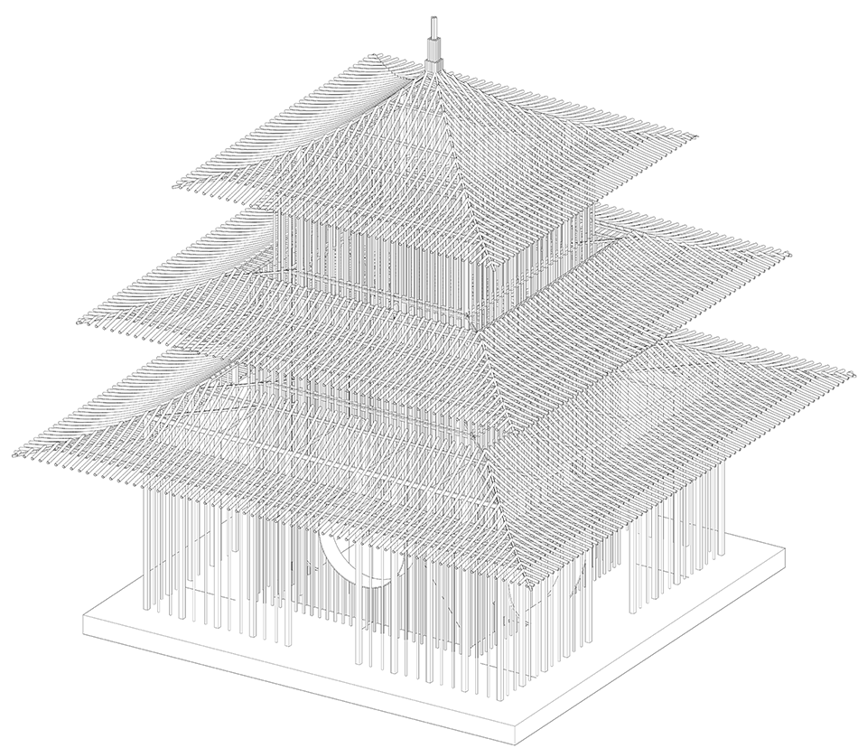 shadowless pavilion china by shanghai dachuan architects