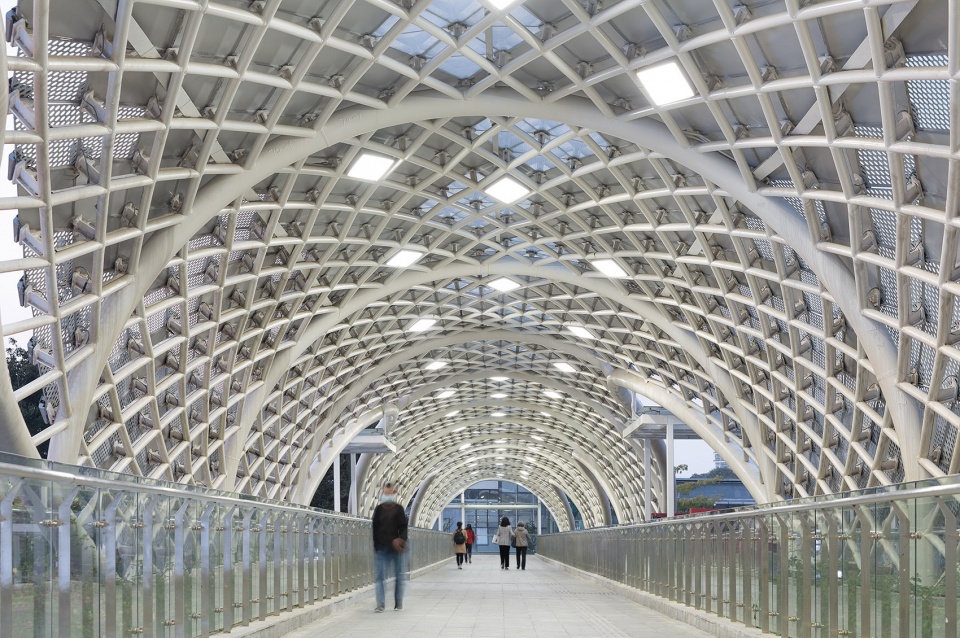 link city with nine dragon bridges longgang core area overpasses design china by fcha