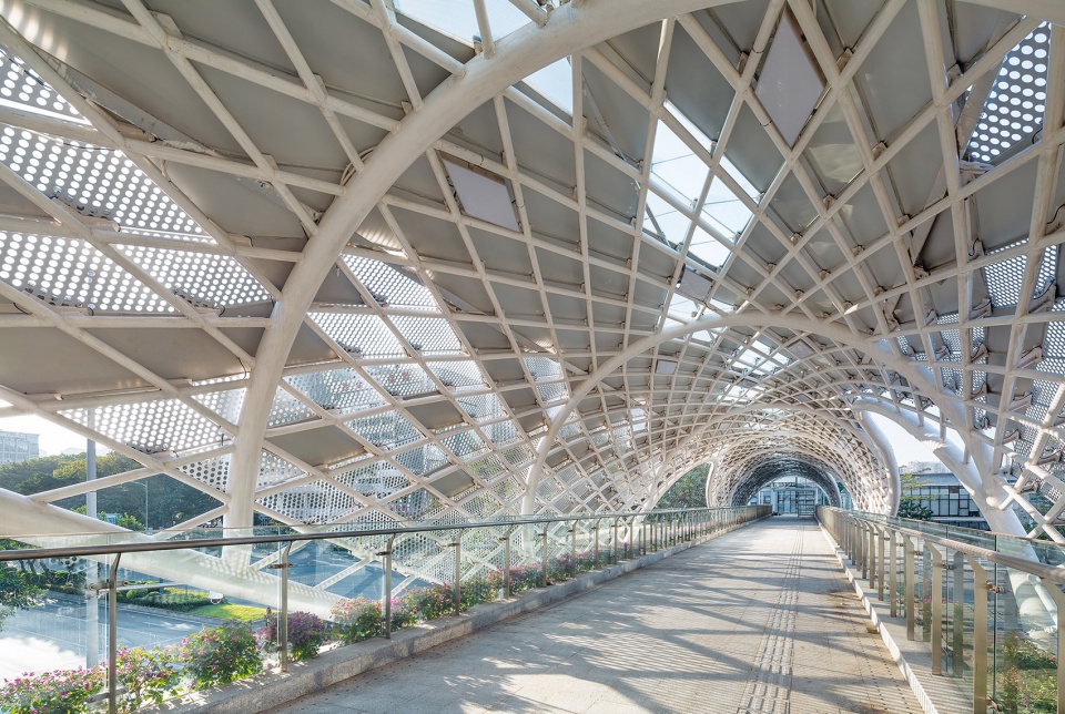 link city with nine dragon bridges longgang core area overpasses design china by fcha