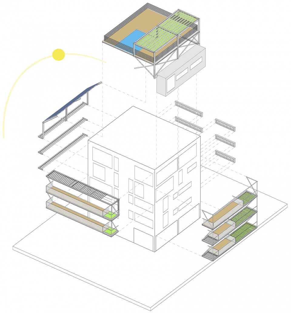 zio apartment block by alexis papadopoulos architectural practice