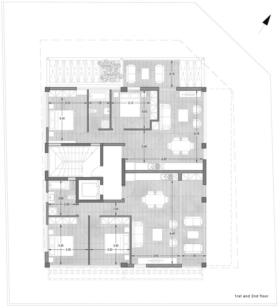 zio apartment block by alexis papadopoulos architectural practice