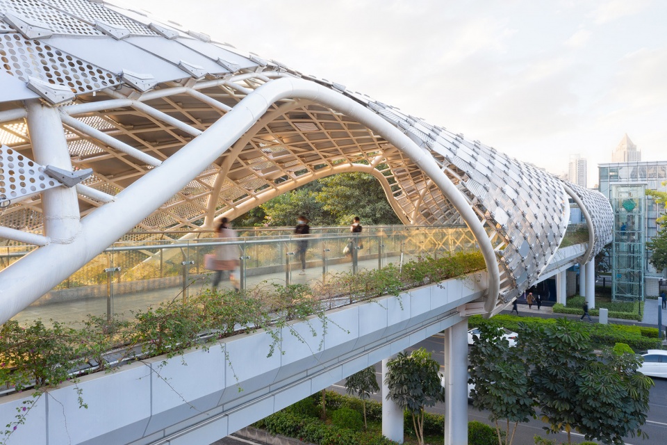 link city with nine dragon bridges longgang core area overpasses design china by fcha