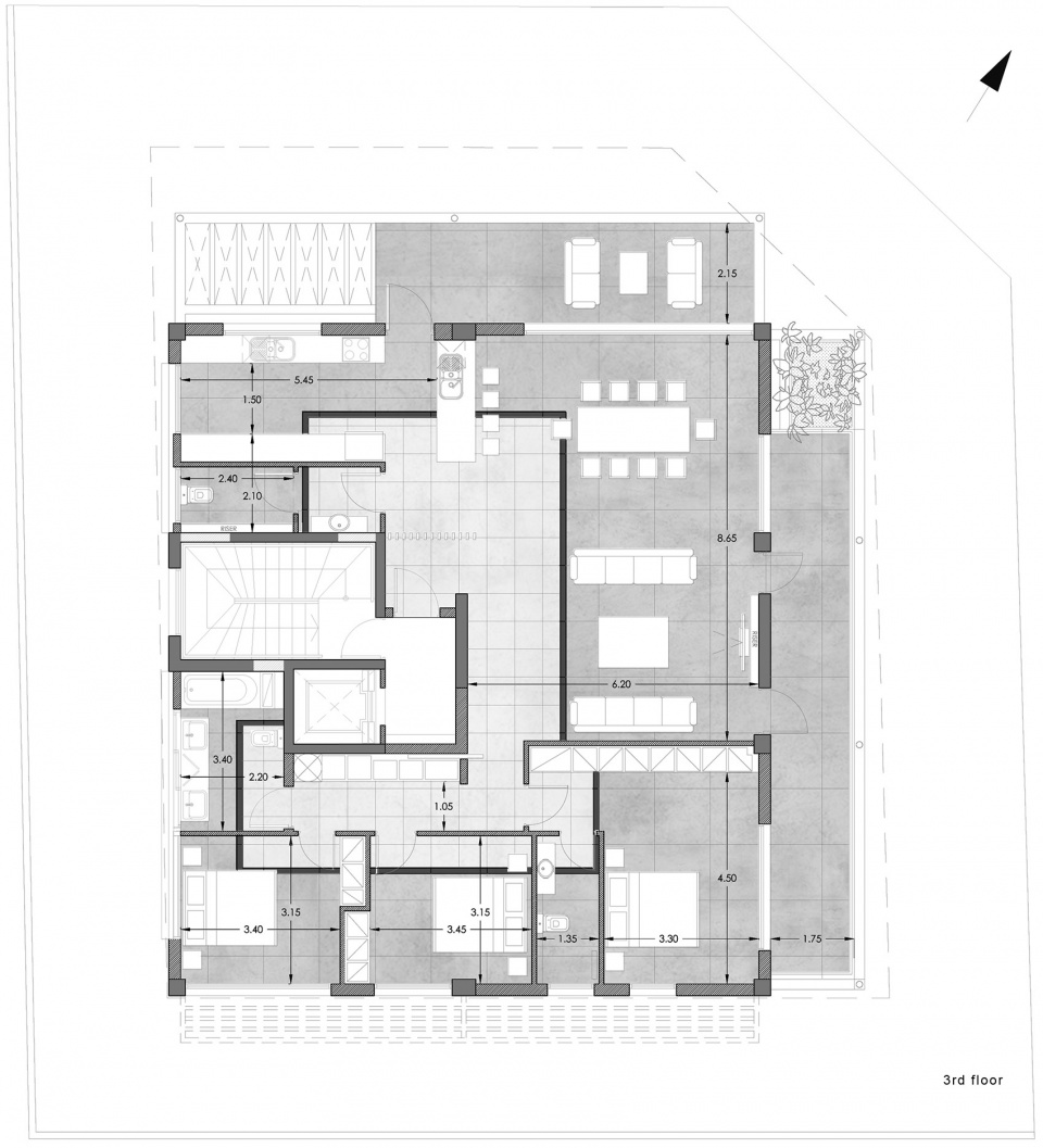 zio apartment block by alexis papadopoulos architectural practice