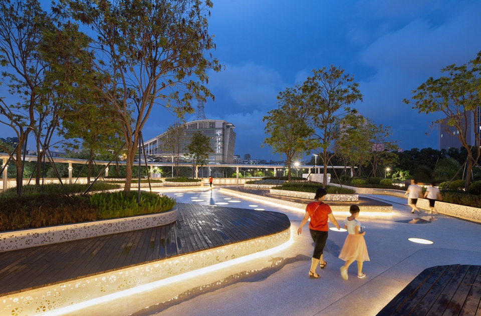 link city with nine dragon bridges longgang core area overpasses design china by fcha