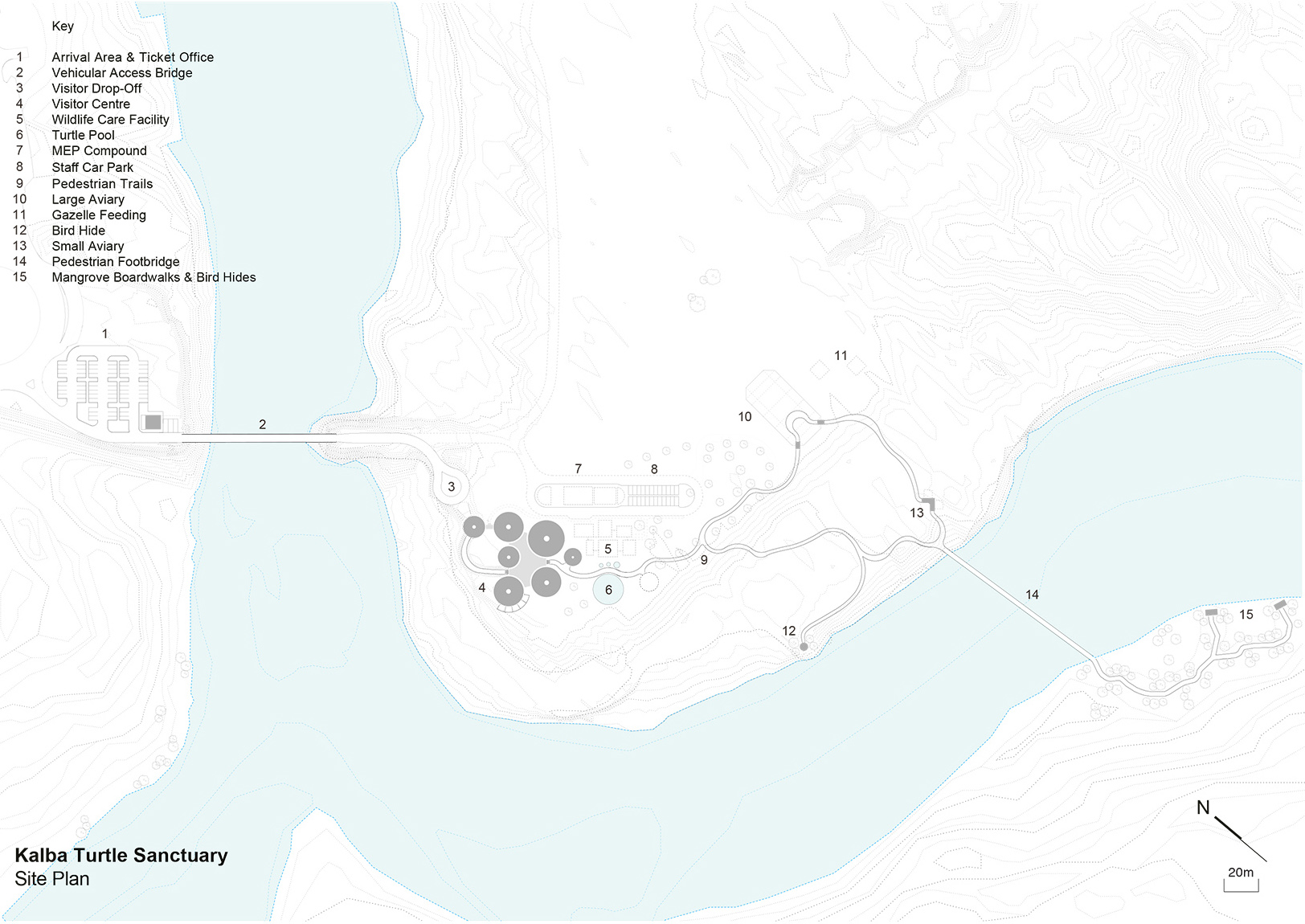 turtle sanctuary at kalba mangrove reserve by hopkins architects