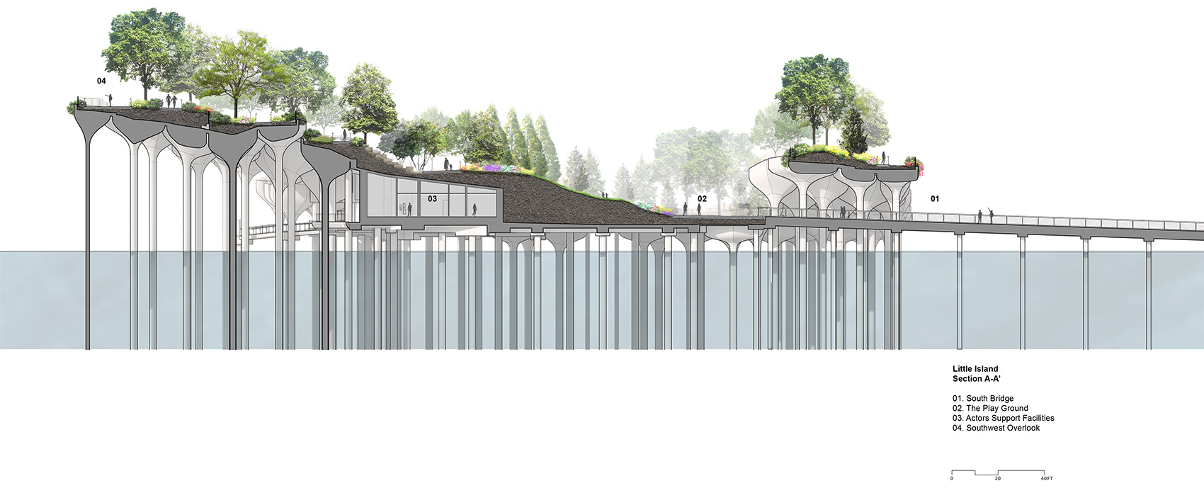 little island by heatherwick studio