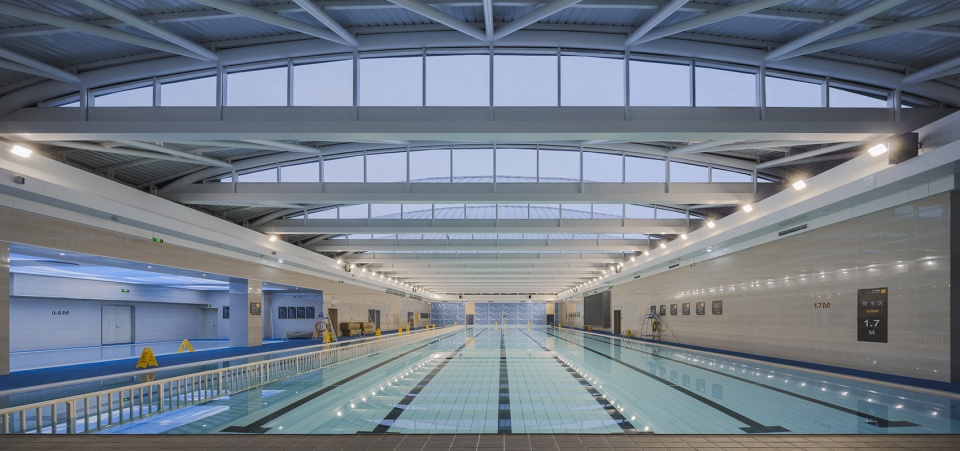 cultural and sports center in xu shu guan china by arts group co ltd