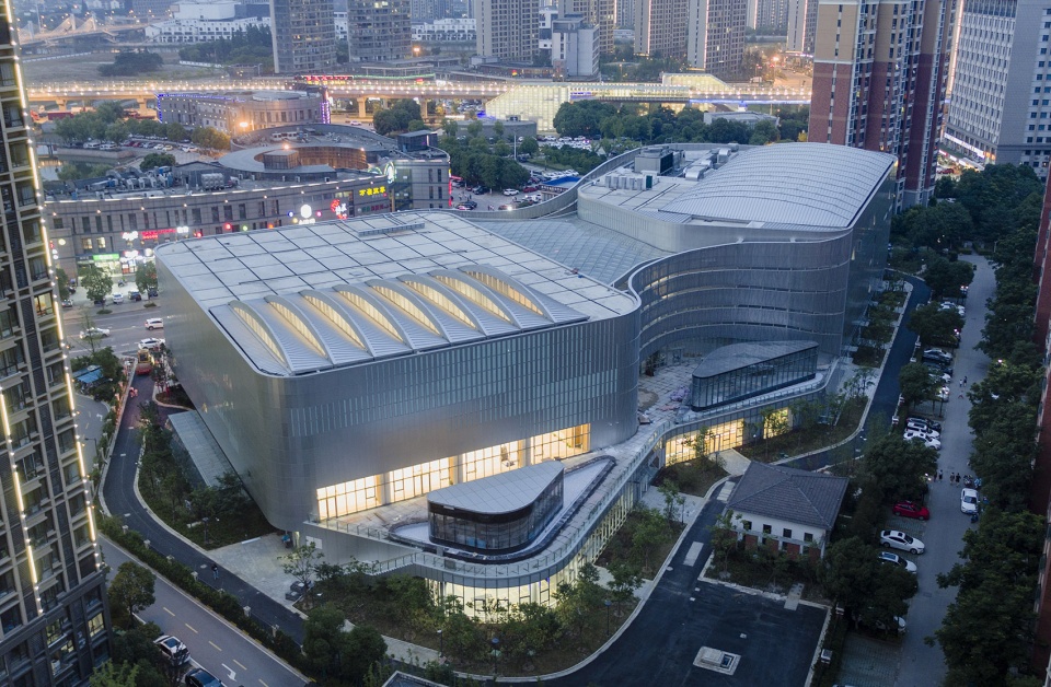 cultural and sports center in xu shu guan china by arts group co ltd