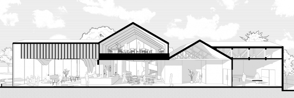 Suzhou Bay Sports Park supporting building LIM Cafe Parallect Design
