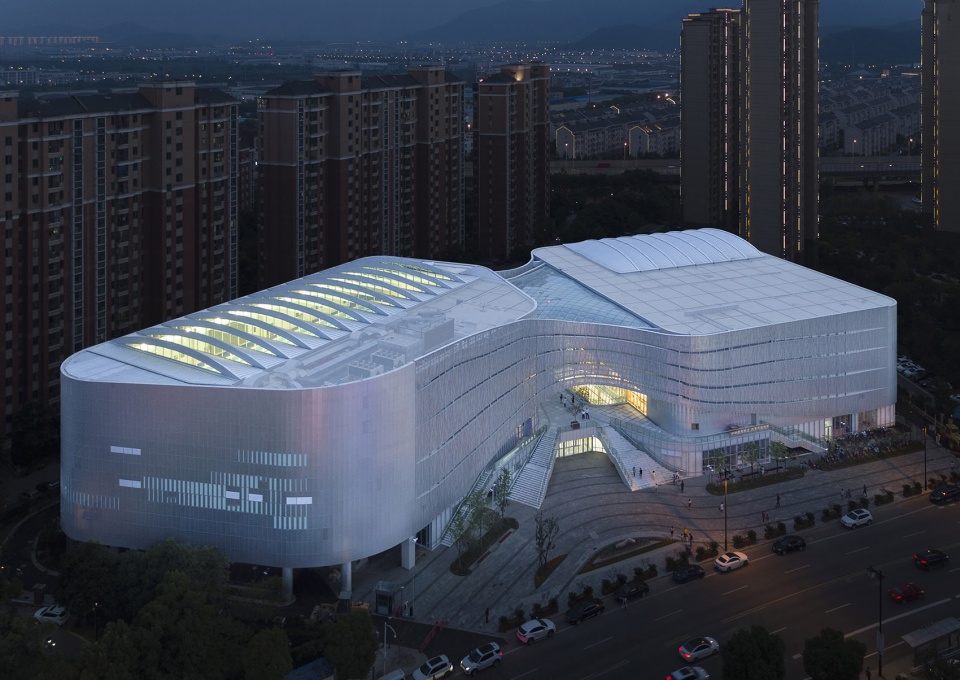 cultural and sports center in xu shu guan china by arts group co ltd