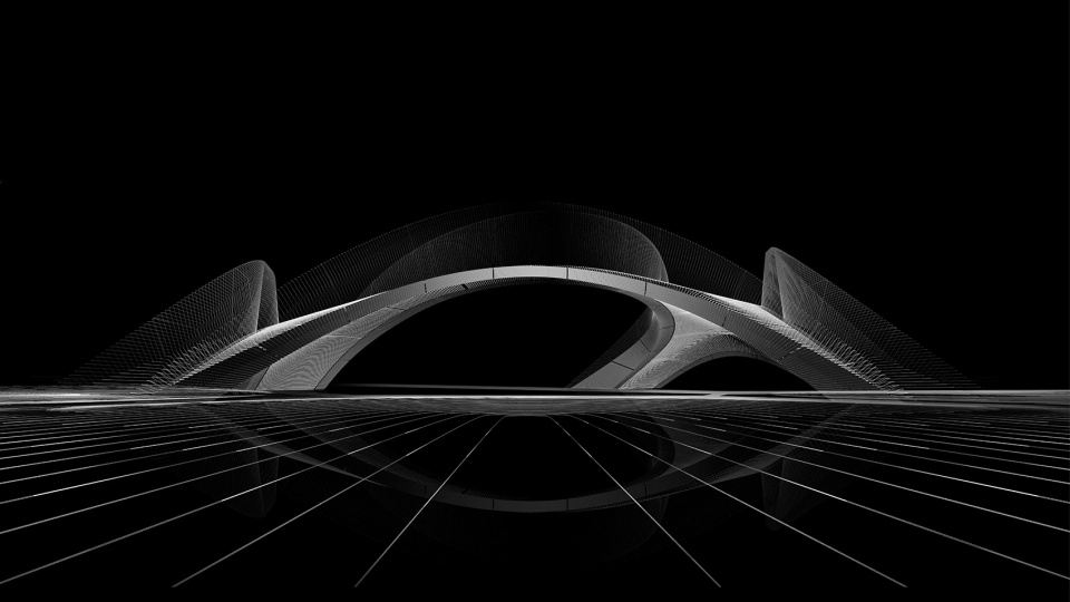 introducing striatus the first of its kind 3d concrete printed arched bridge by zaha hadid architects