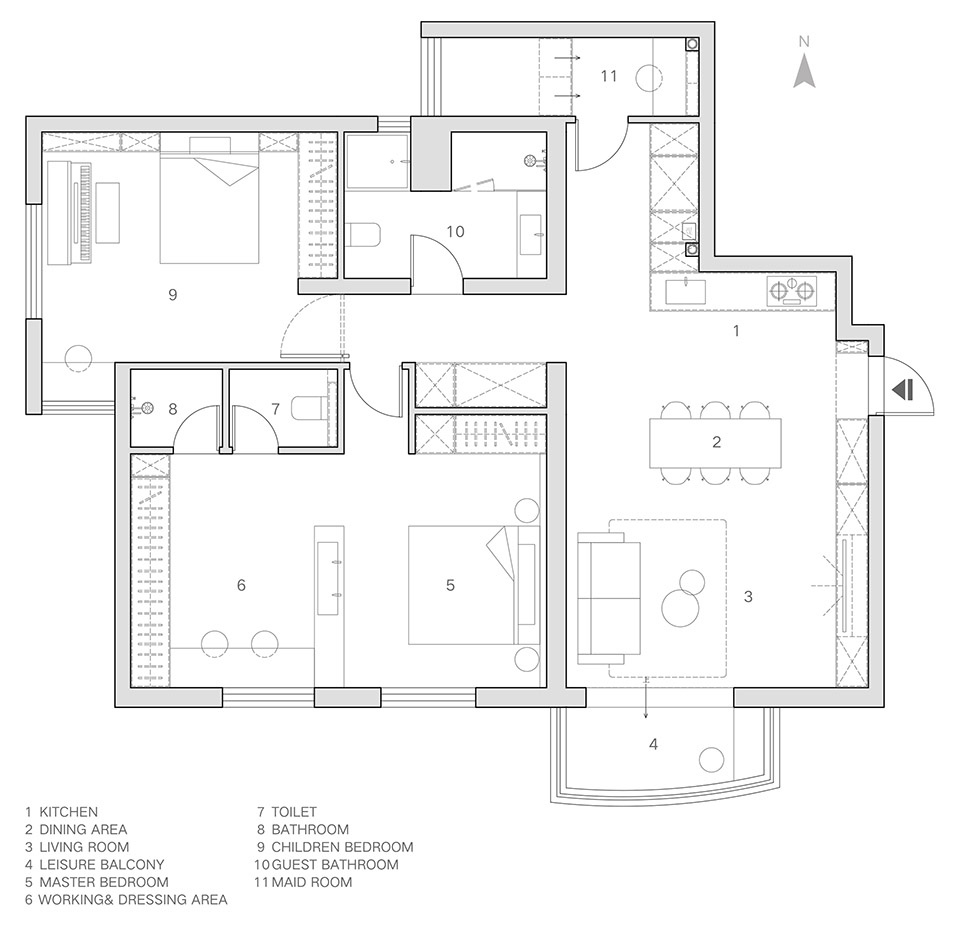 ▼平面图,plan 漫设计工作室 mann architects