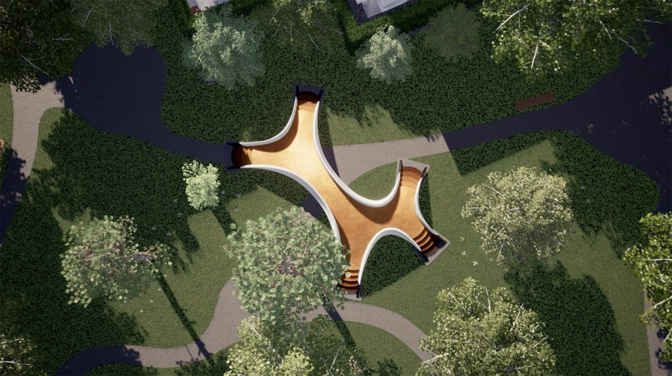 introducing striatus the first of its kind 3d concrete printed arched bridge by zaha hadid architects