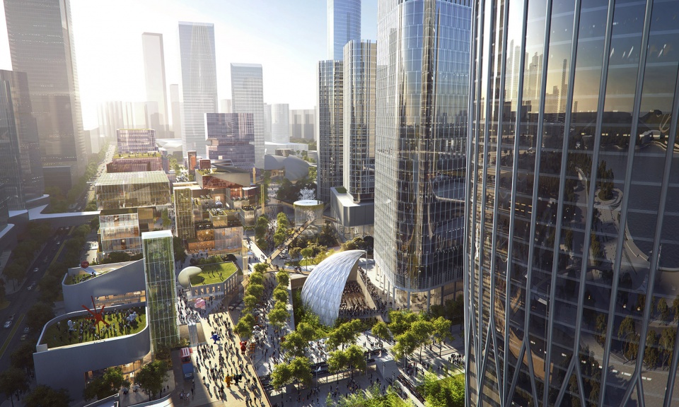 re stitching the city fabric competition winning masterplan proposal for the shenzhen bay cultural plaza in china by the oval partnership