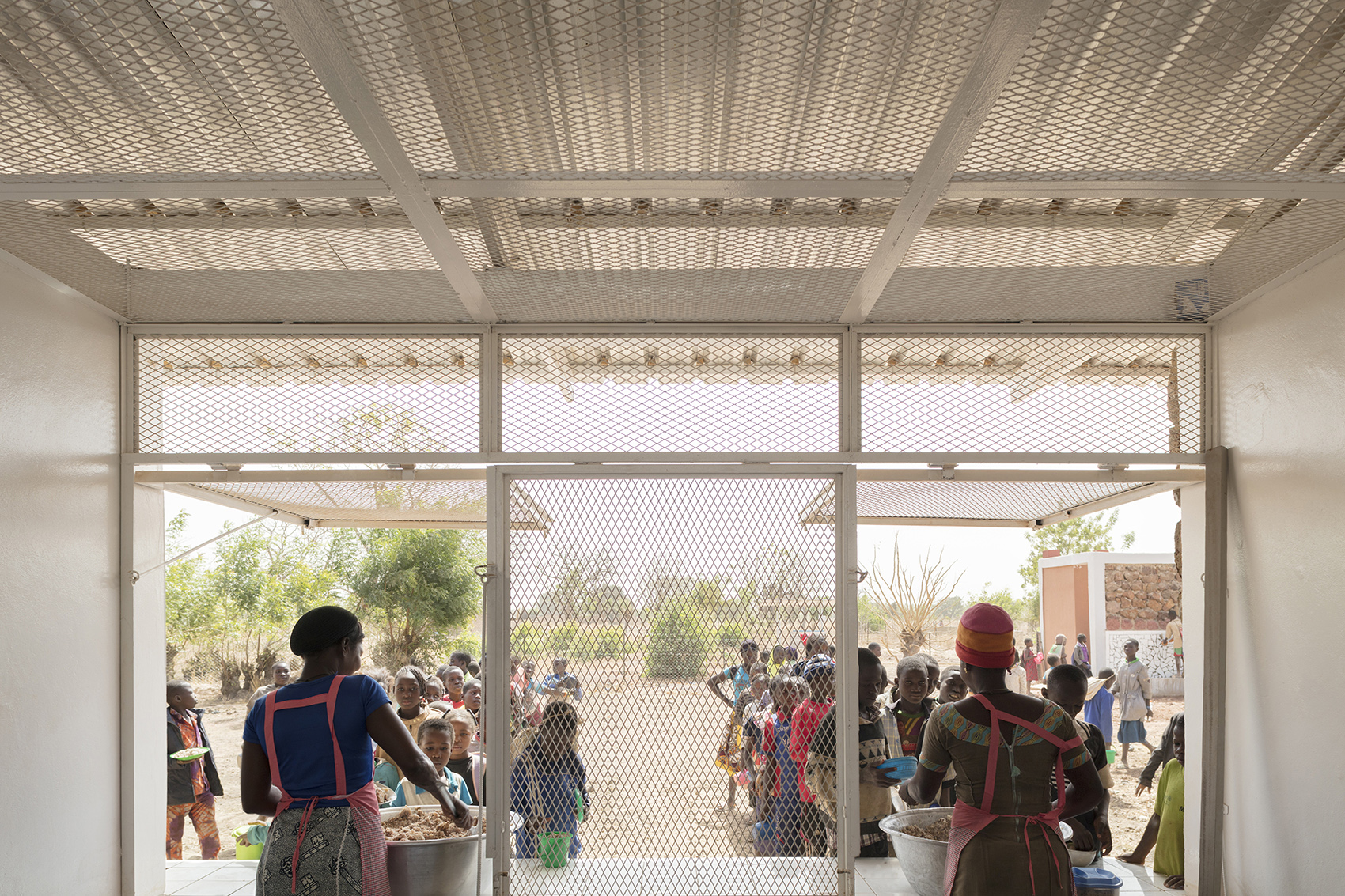 secondary school and auxiliary buildings of bangre veenem school complex by albert faus