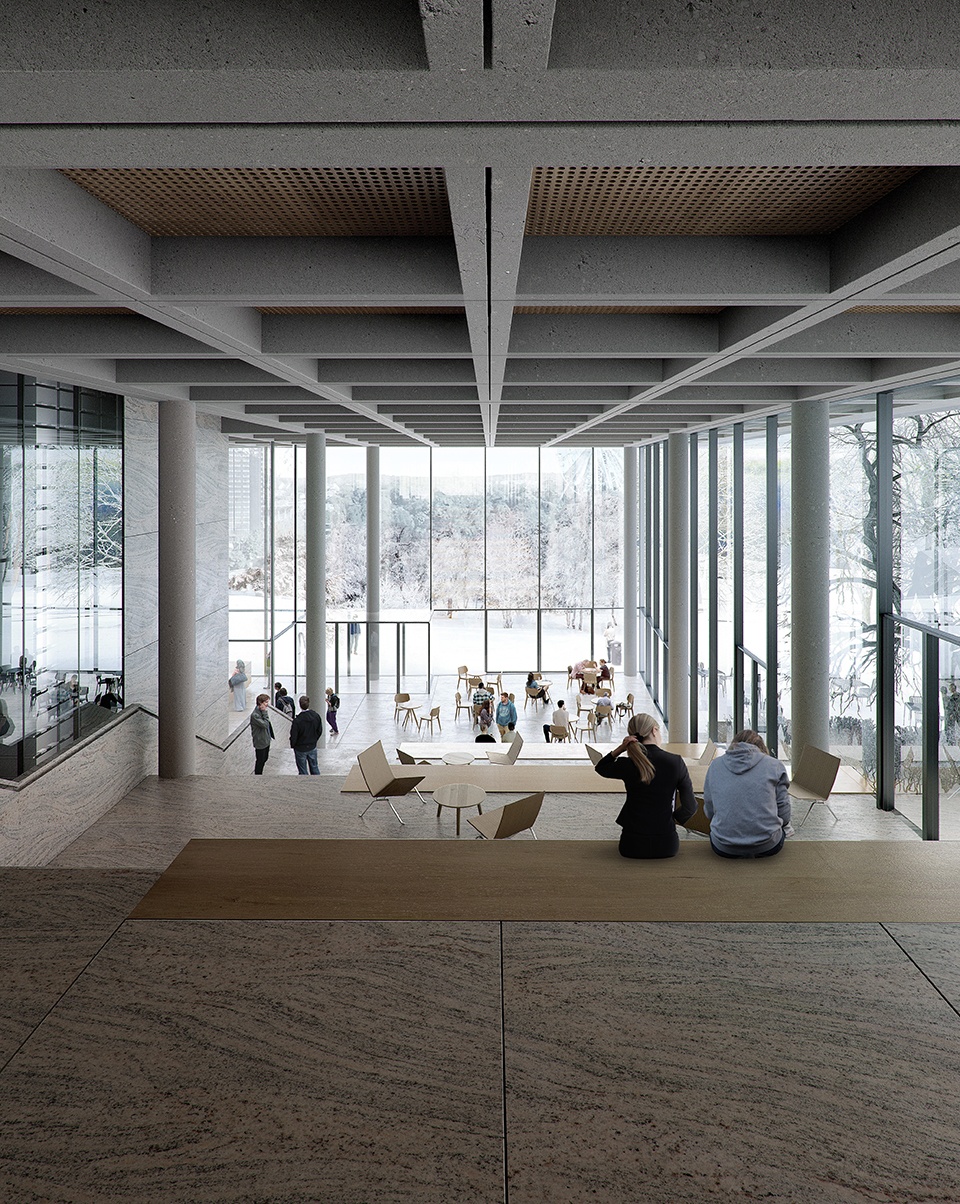 gothenburg university library winning proposal by cobe