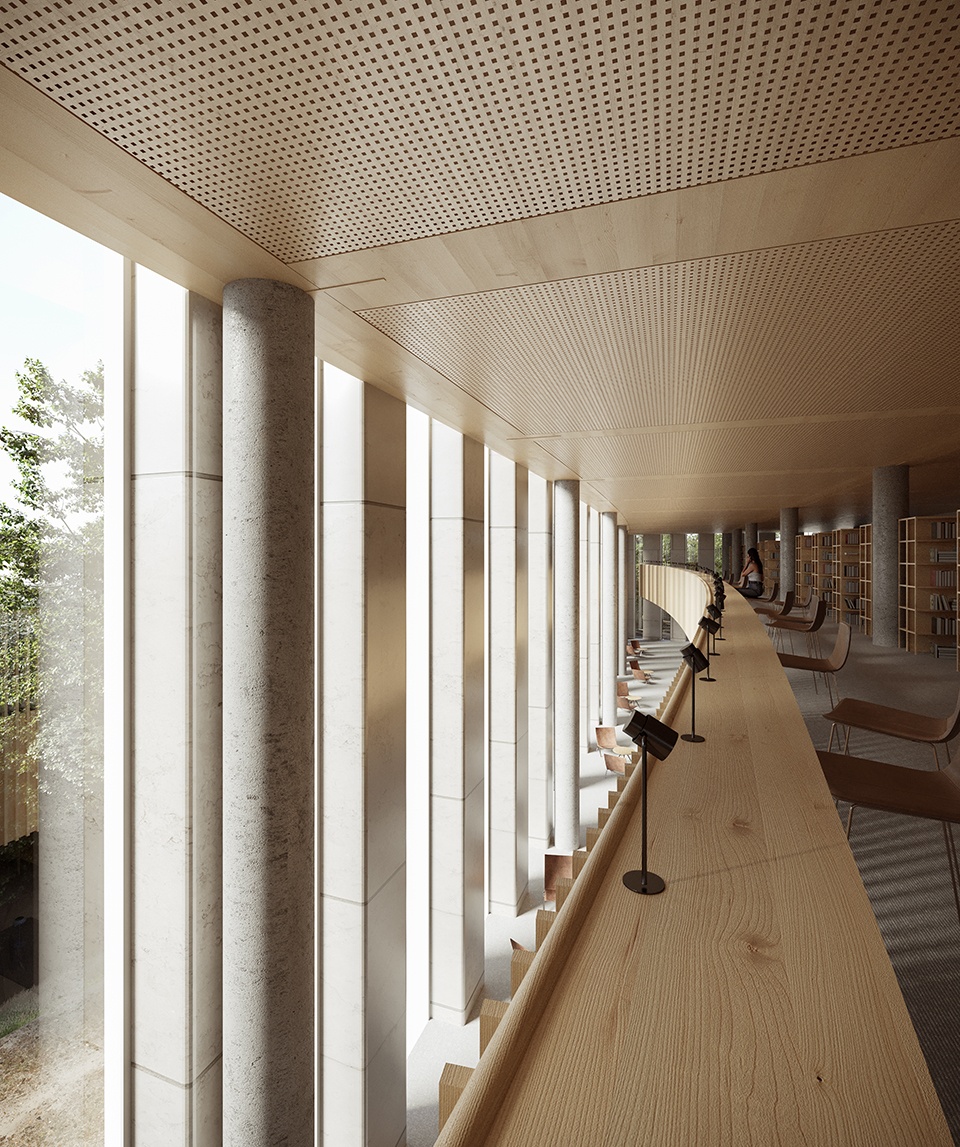 gothenburg university library winning proposal by cobe