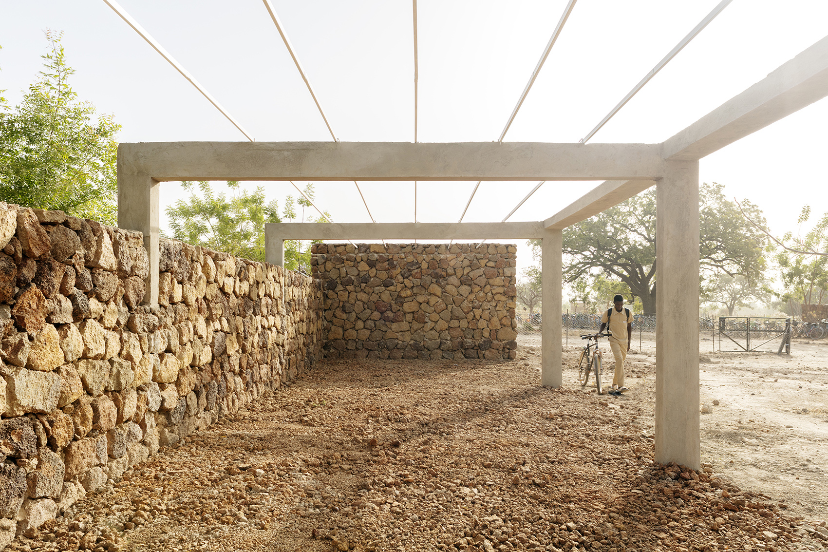 secondary school and auxiliary buildings of bangre veenem school complex by albert faus