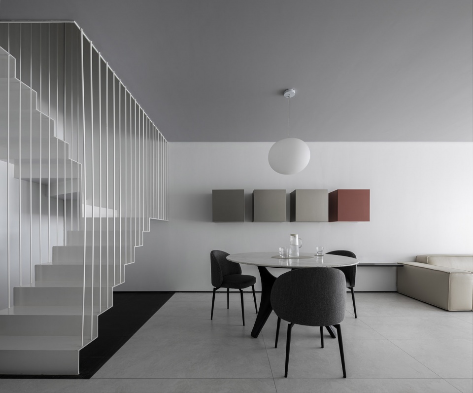 Linear Staircase House China by WUY ARCHITECTS
