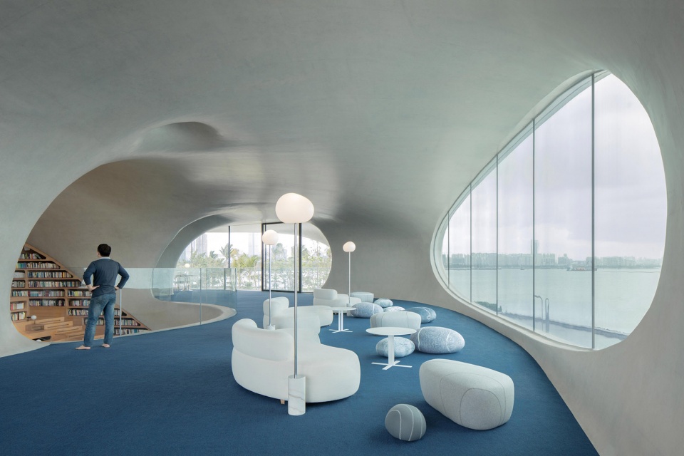Wormhole Library Interior Design by MAD