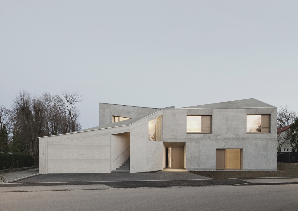 villa l by pool leber architekten