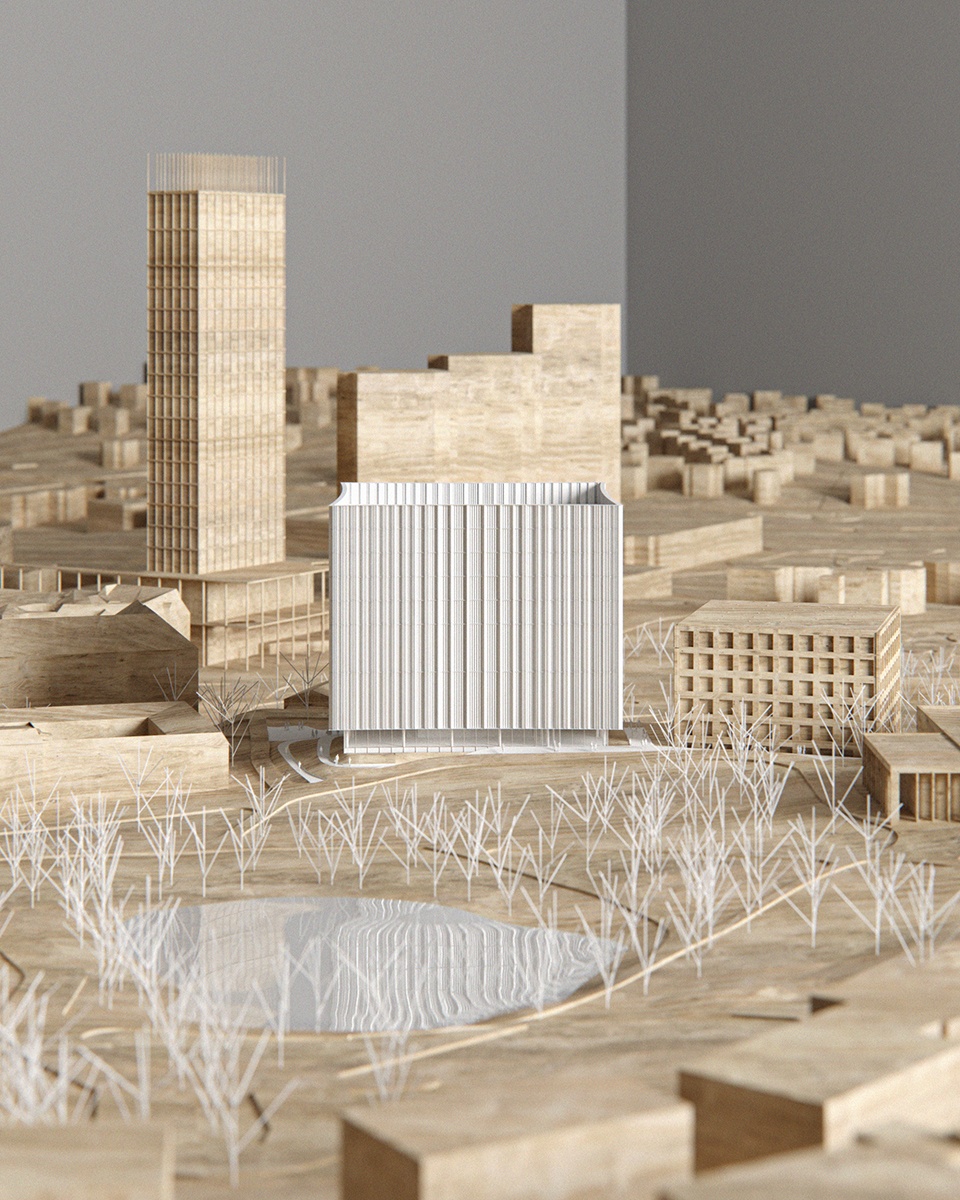 gothenburg university library winning proposal by cobe