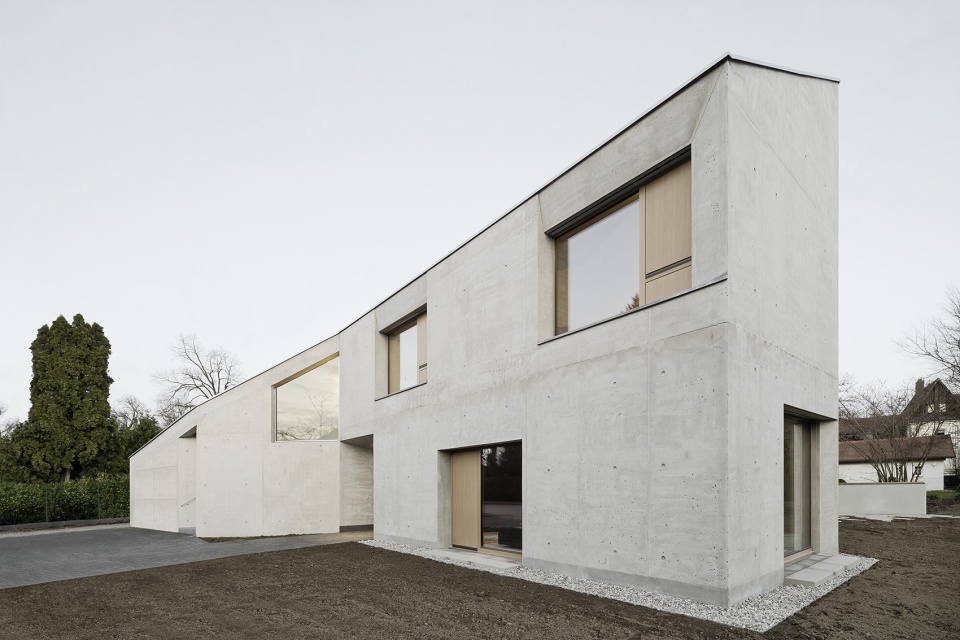 villa l by pool leber architekten