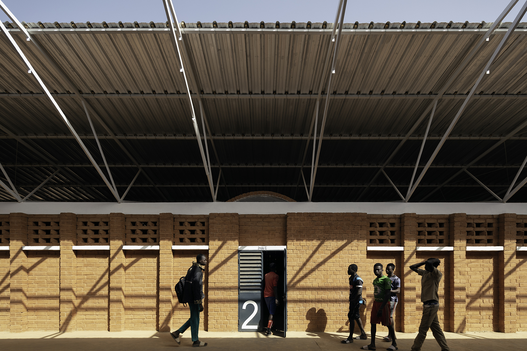 secondary school and auxiliary buildings of bangre veenem school complex by albert faus