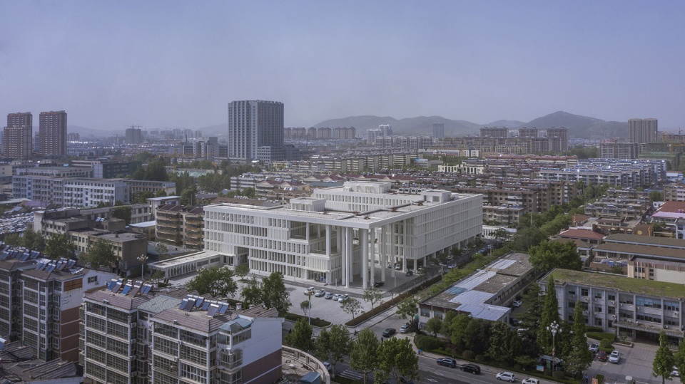 yinan library and archives china by 7 studio of school of architecture at cafa puyu studio