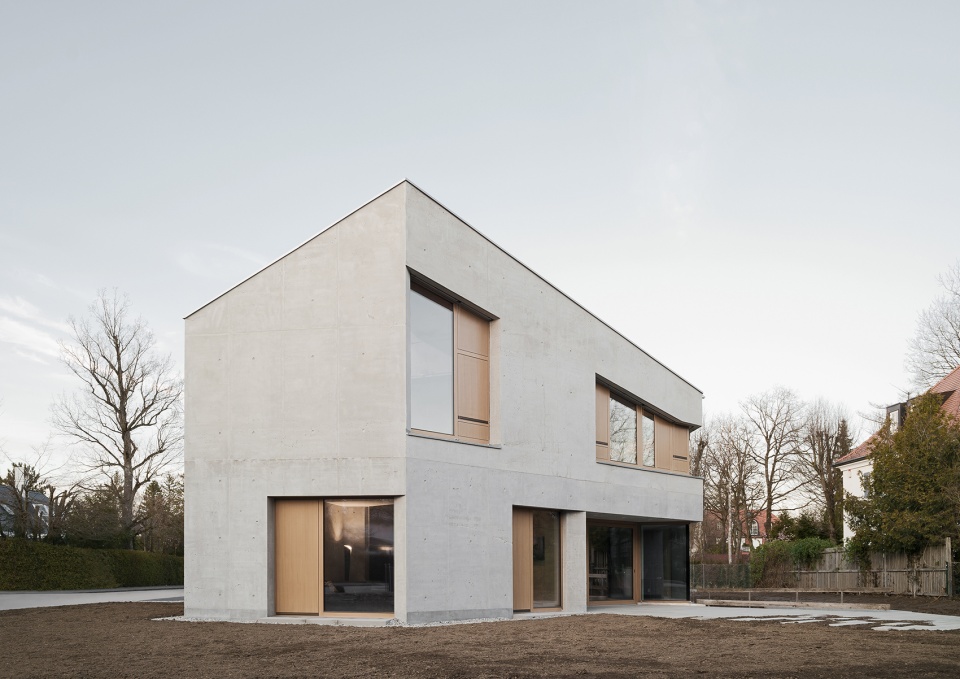 villa l by pool leber architekten