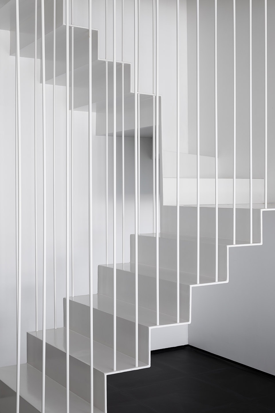 Linear Staircase House China by WUY ARCHITECTS