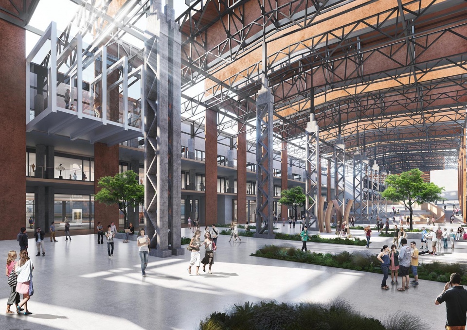rebirth of the old factory gmp wins competition for shanghai academy of fine arts shanghai university wusong