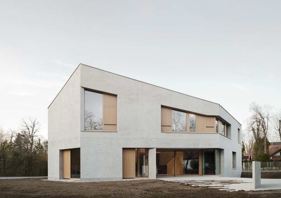 villa l by pool leber architekten